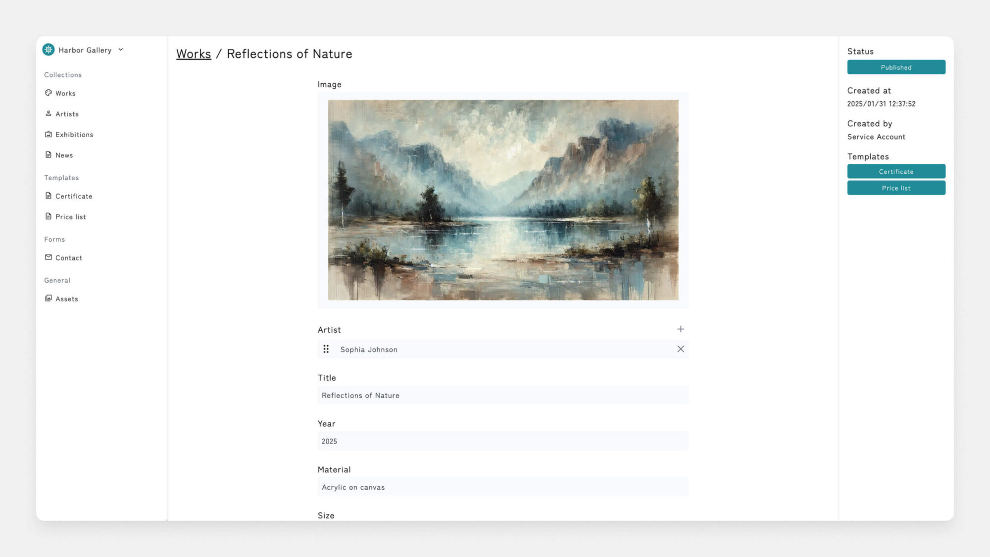 Art Berth - Artwork Management System