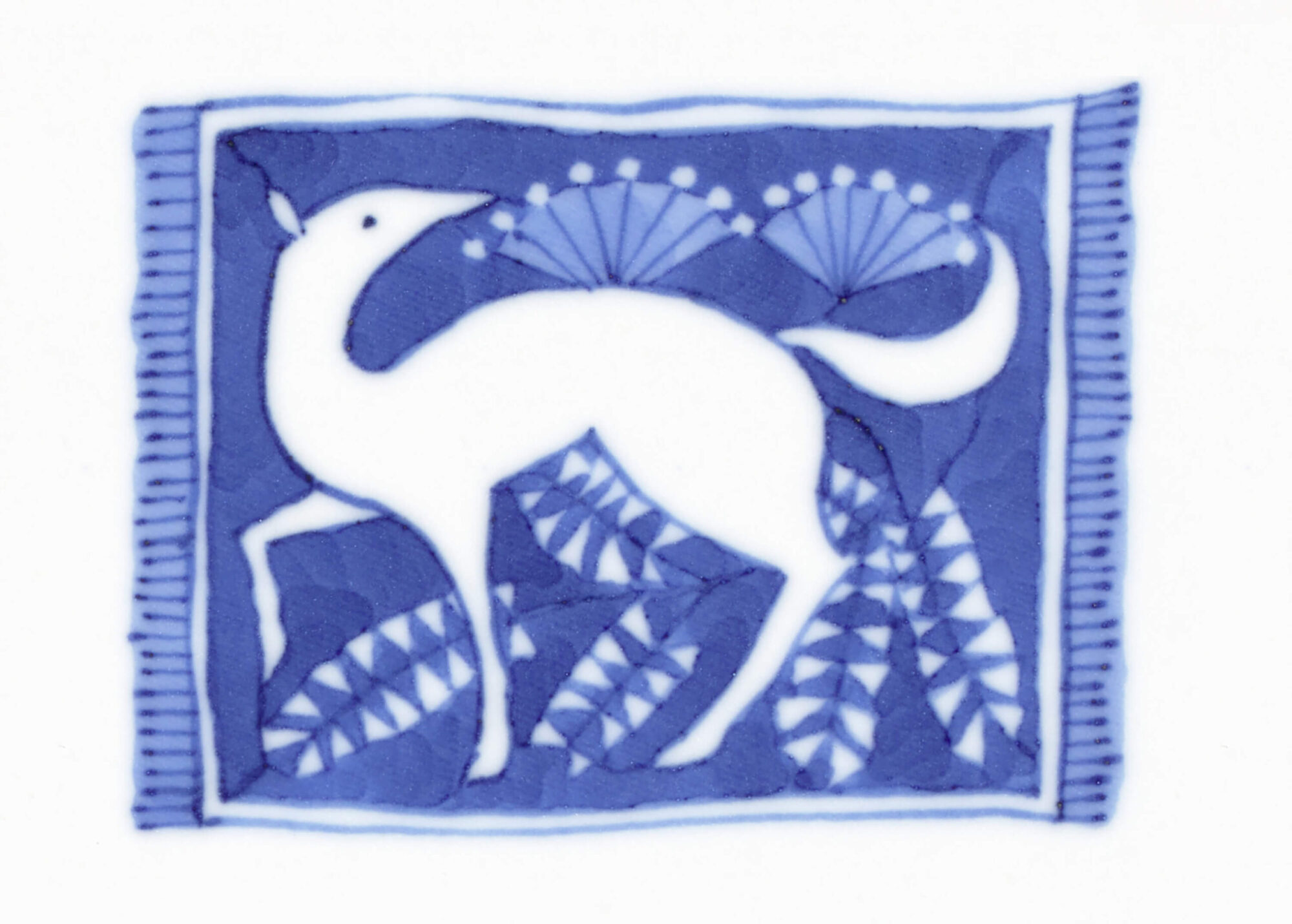 小川洋子／エッセイ集「遠慮深いうたた寝」装画（部分）／株式会社河出書房新社